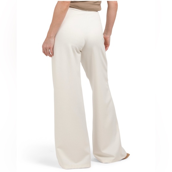 MAX STUDIO LONDON High Waist Front Seam Wide Leg Ponte Pants - Picture 2 of 2